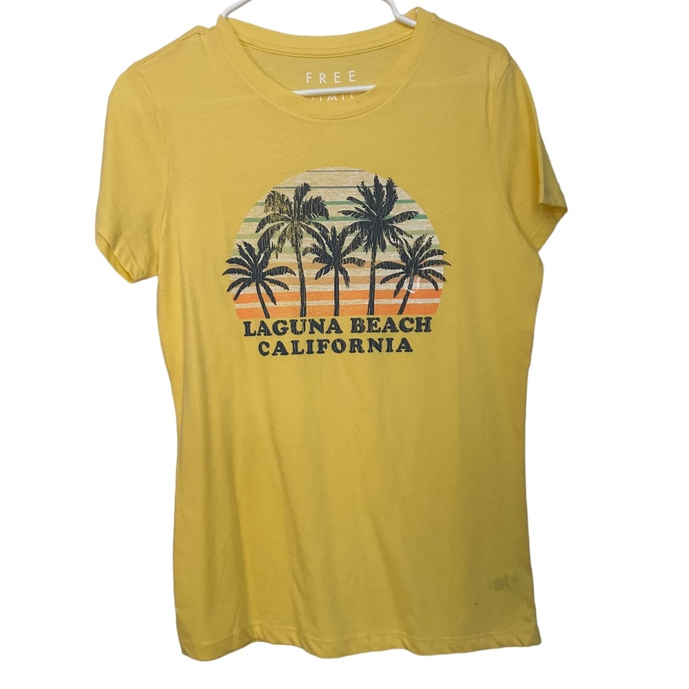 Aeropostale Short sleeve California yellow cotton summer womens size XL